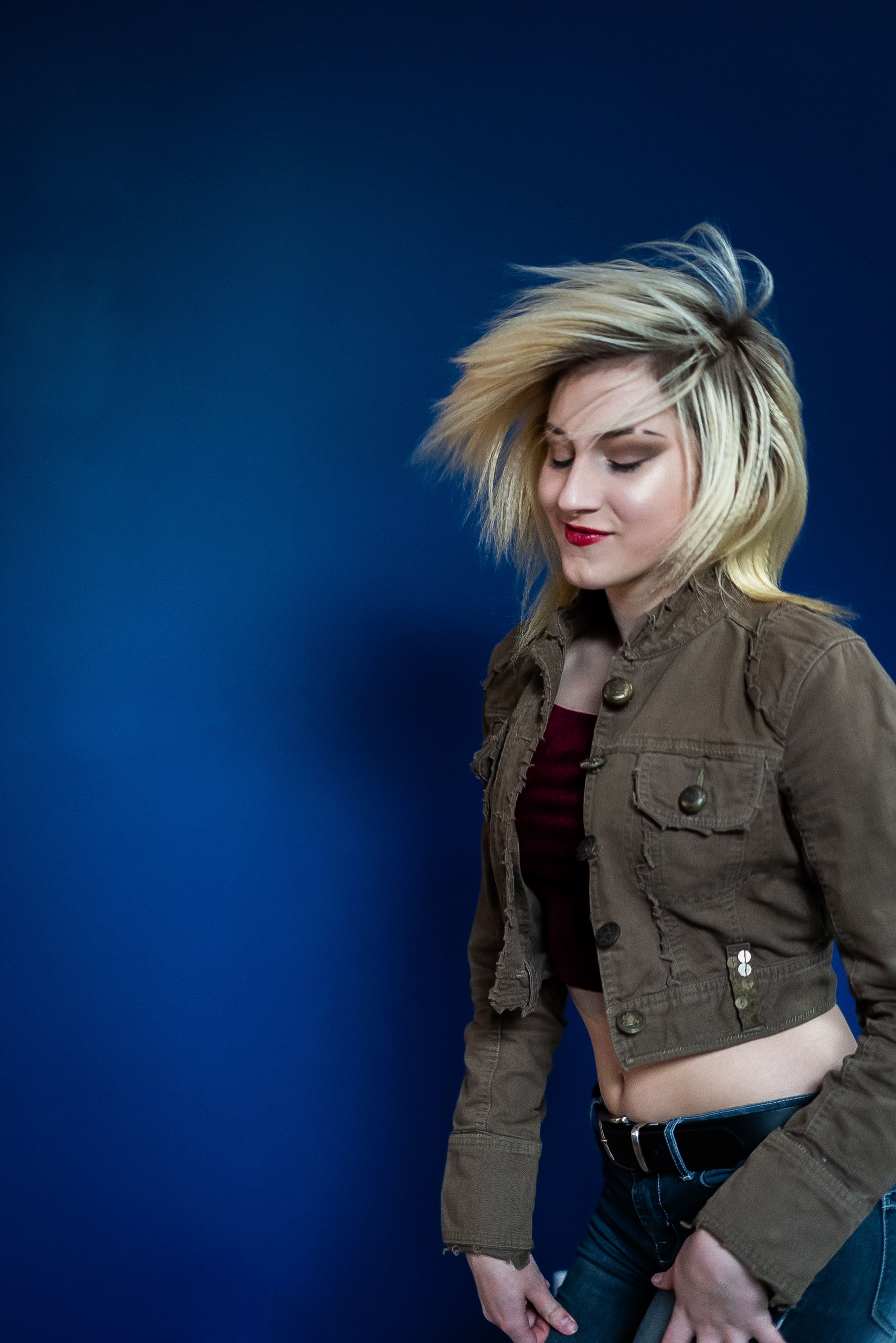 Zoe B., model from Massachusetts - in the studio.