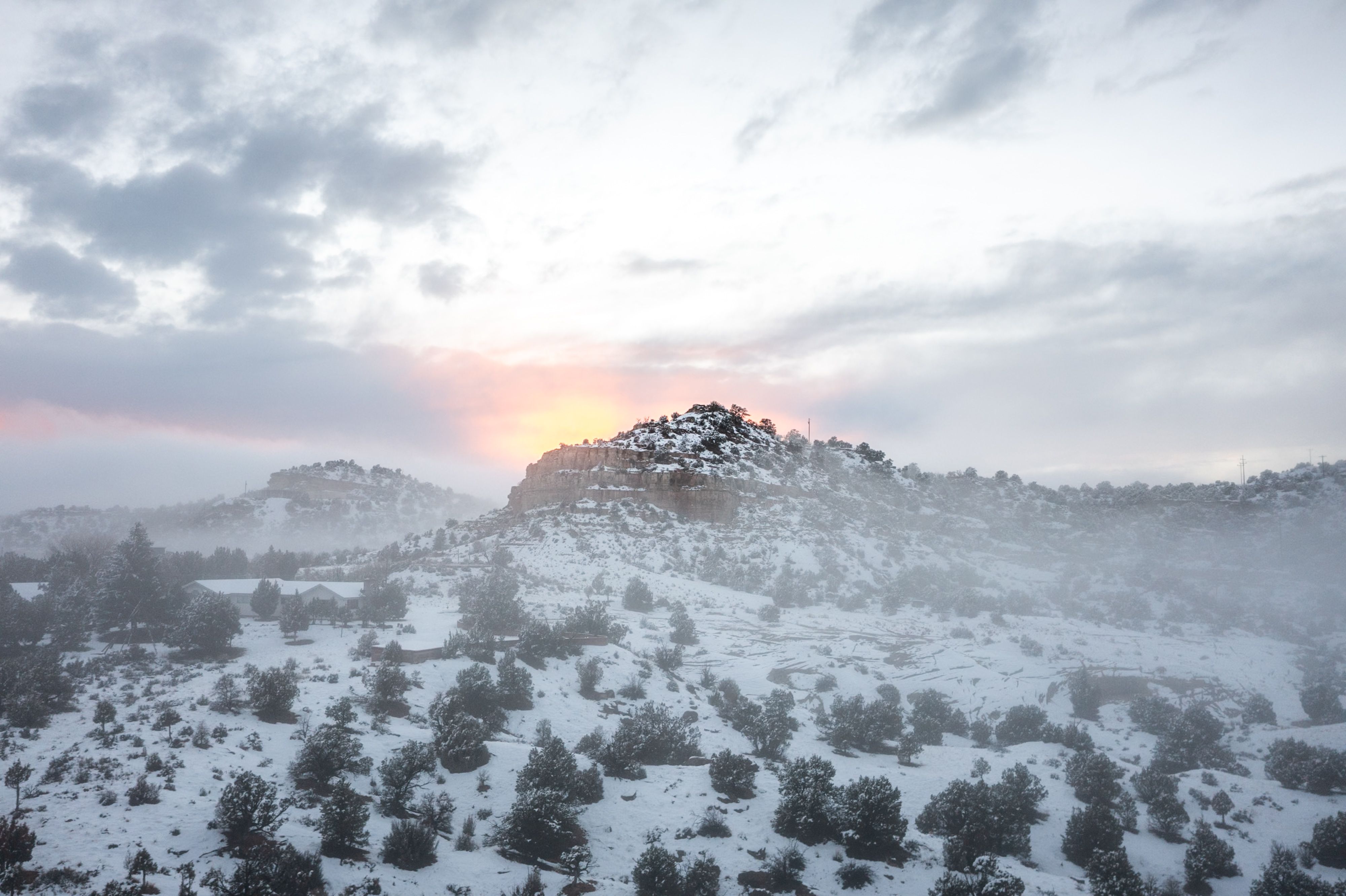 Snow over Escalante
