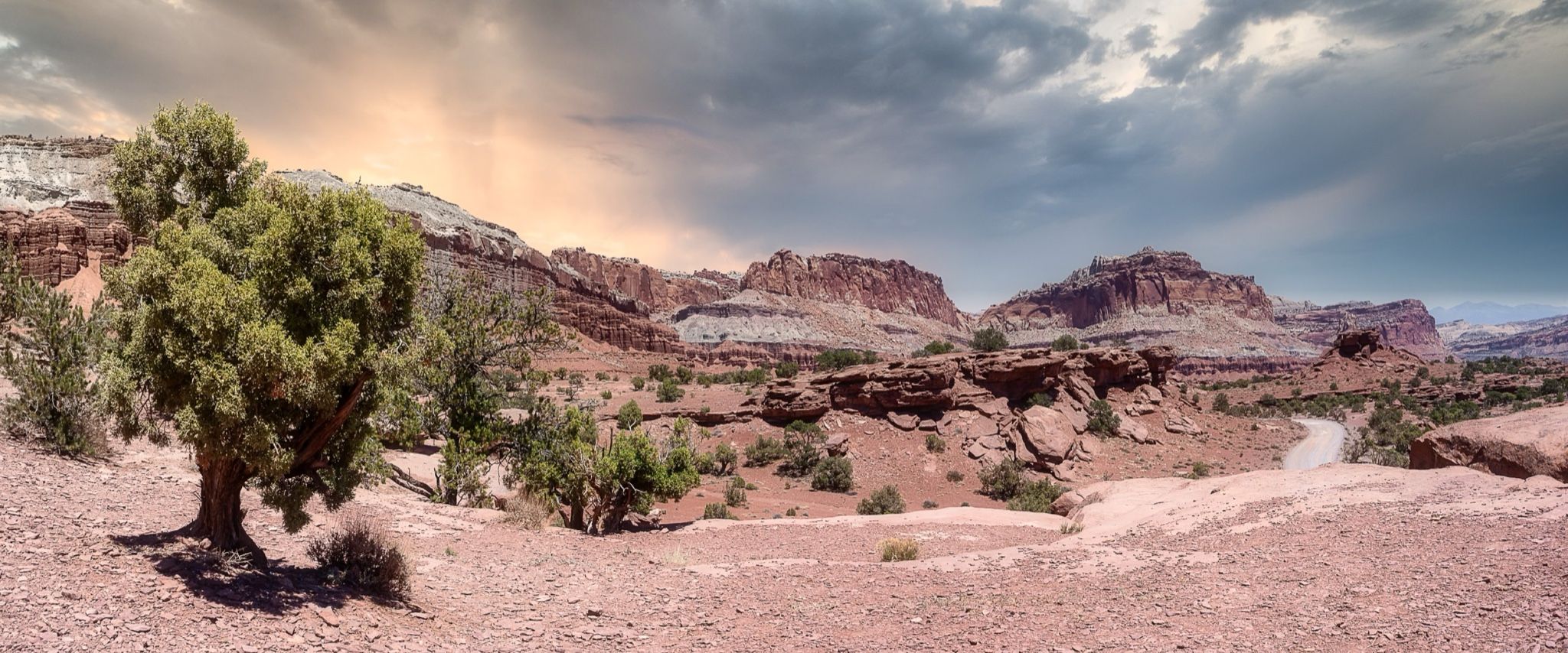 The Grand Staircase from the side of the road, somewhere before the Hogback.