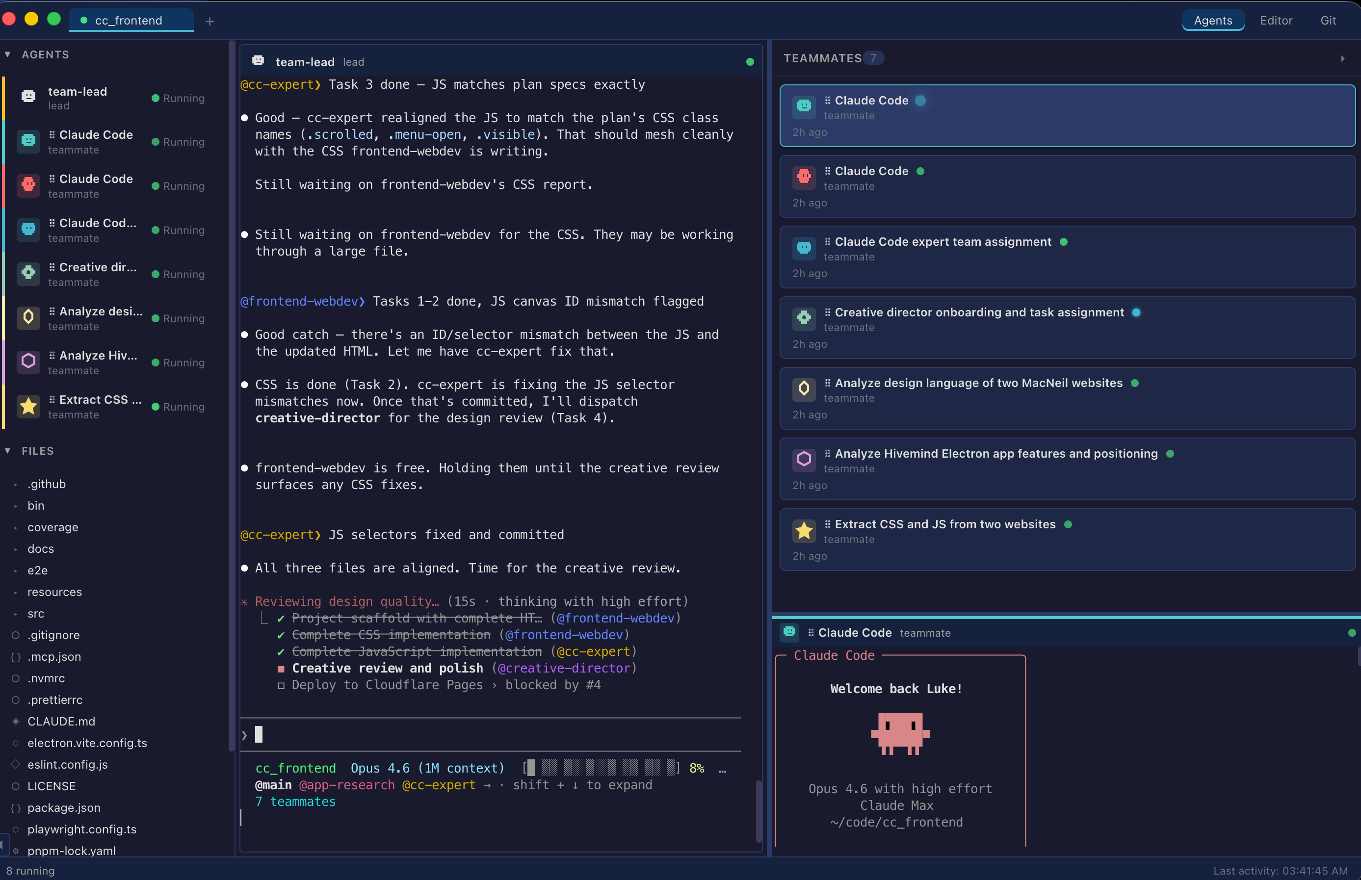 Hivemind interface